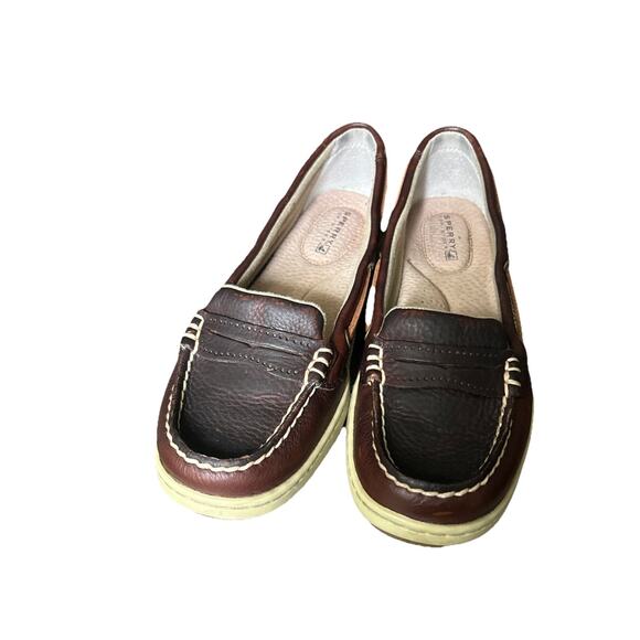 Sperrys Other - Sperrys Top Siders Women’s Size 6.5, Tan And Brown Boat Shoe
